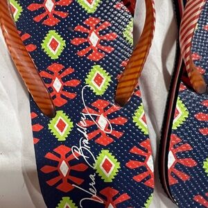 Vera Bradley Retired “Sun Valley” flip flops